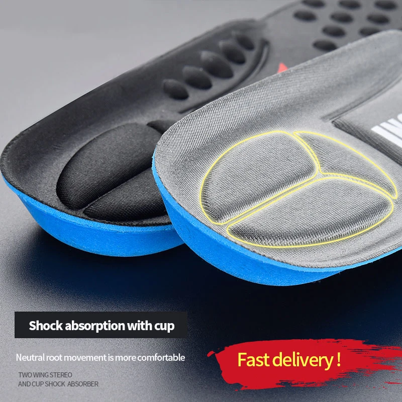 New 1 Pair Orthopedic Memory Foam Sport Insoles Soft Breathable Sweat-Absorbent Men Women Arch Support Feet Care Shoe Solf Pad