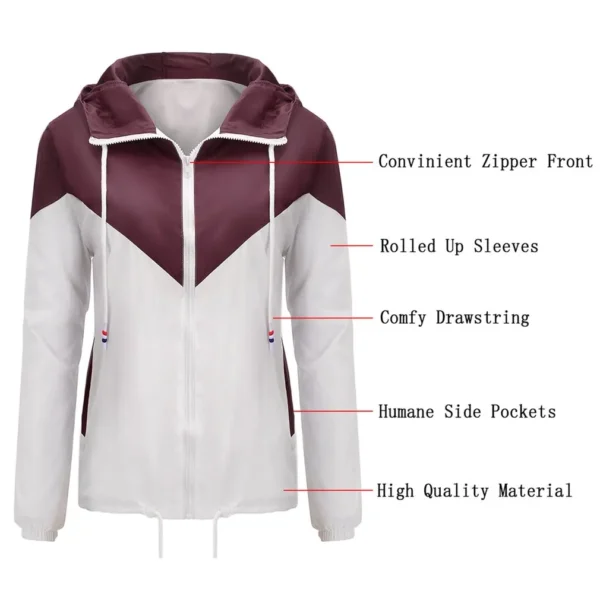 Sports Jacket Windproof Waterproof Bike Clothing Jersey Breathable Windbreaker Running Cycling Rain Jacket Men women - Image 3