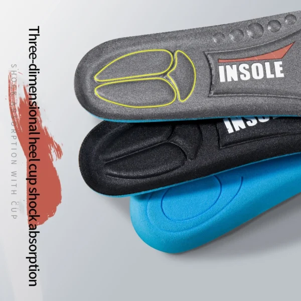 New 1 Pair Orthopedic Memory Foam Sport Insoles Soft Breathable Sweat-Absorbent Men Women Arch Support Feet Care Shoe Solf Pad - Image 4