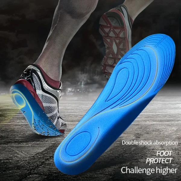 New 1 Pair Orthopedic Memory Foam Sport Insoles Soft Breathable Sweat-Absorbent Men Women Arch Support Feet Care Shoe Solf Pad - Image 2