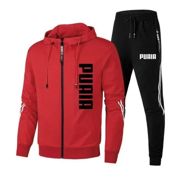 New Men's Tracksuit Spring and Autumn Sweatpants Two-Piece Set Printing Sport Jacket+Running Trousers Fast and Furious Overcoat - Image 3