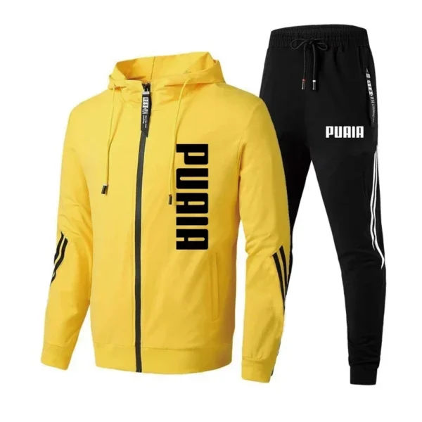 New Men's Tracksuit Spring and Autumn Sweatpants Two-Piece Set Printing Sport Jacket+Running Trousers Fast and Furious Overcoat - Image 4