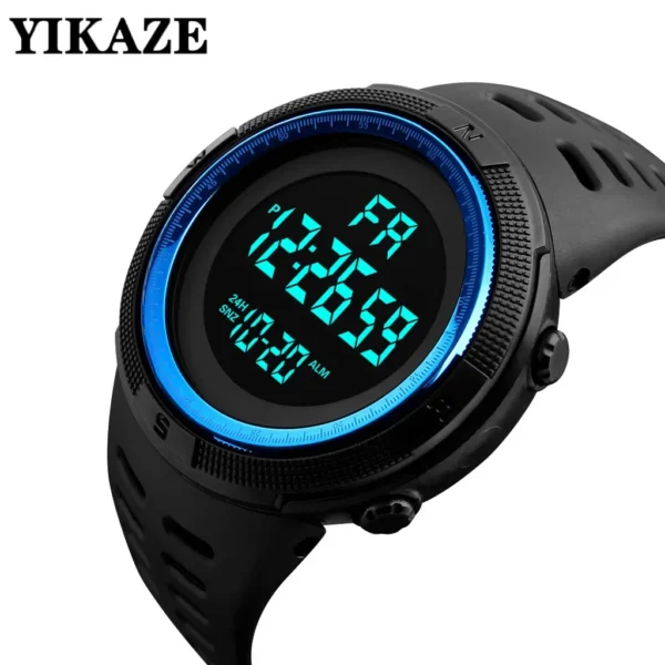 Men's Watch Sports Digital Watches for Man Big Dial Luminous Waterproof Alarm Clock Multifunction Military Electronic Wristwatch - Image 2