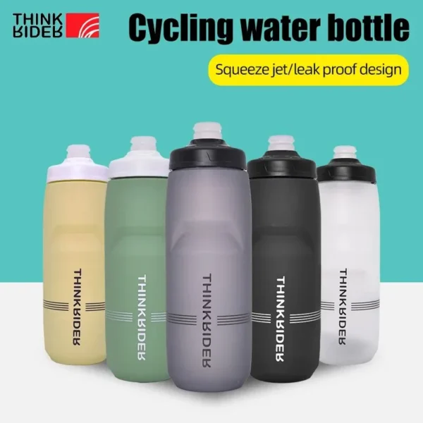 ThinkRider 620ml/750ml Bicycle Bottle MTB Road Bike Water Bottle Outdoor Sports Plastic Portable Large Capacity Drink Cycling - Image 3