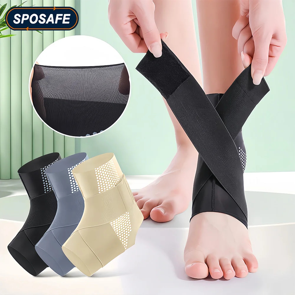 1Pcs Sport Protective Gear Ankle Support Basketball Bandage Ankle Brace Breathable Ankle Compression Support – Men Women Running