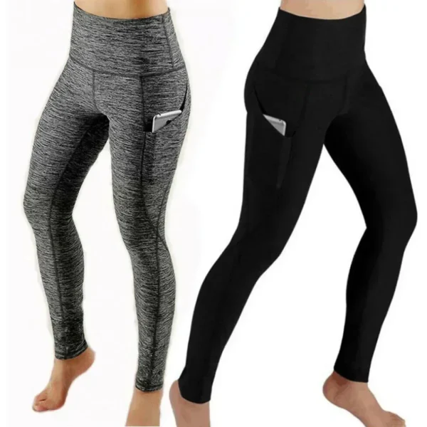 High Waist Legging Pockets Fitness Bottoms Running Sweatpants for Women Quick-Dry Sport Trousers Workout Yoga Pants 2023 NEW