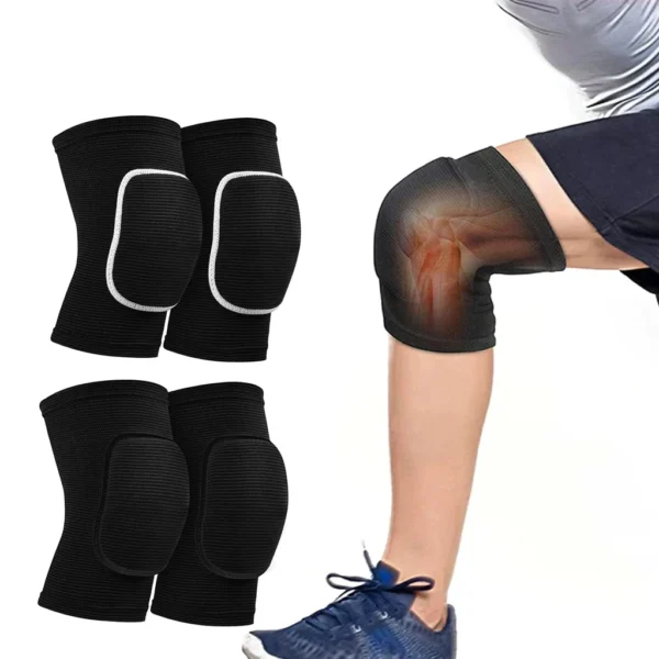 Protective Sports Knee Pads for Men Women, Kids Knees, Knee Braces, Dance, Yoga, Volleyball, Football, Cycling, Tennis, 1Pair - Image 2