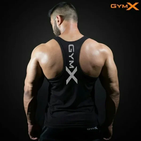 Men's Fitness Vest Muscle Training T-shirt Quick Dry Top Healthy Body Suit Gym Workout Tank Top Sleeveless Summer Sportswear - Image 3