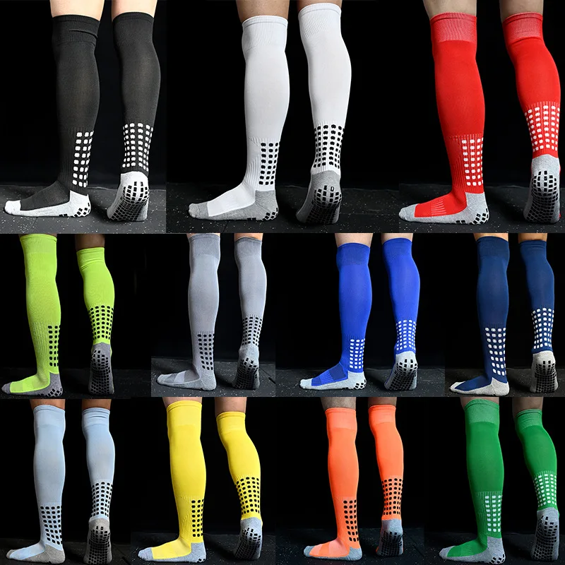 New Long Football Socks Silicone Suction Cup Grip Anti Slip Soccer Socks Sports Men Women Baseball Rugby Socks