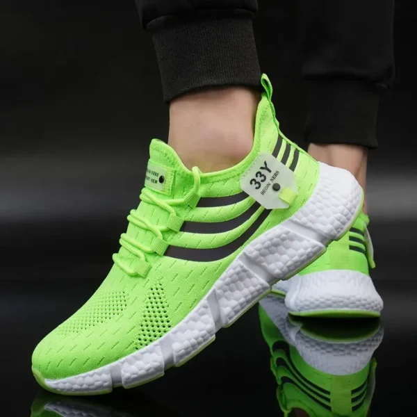 Men Casual Sport Shoes Breathable Lightweight Sneakers Outdoor Mesh Black Running Shoes Athletic Jogging Tenis Walking Shoes - Image 3